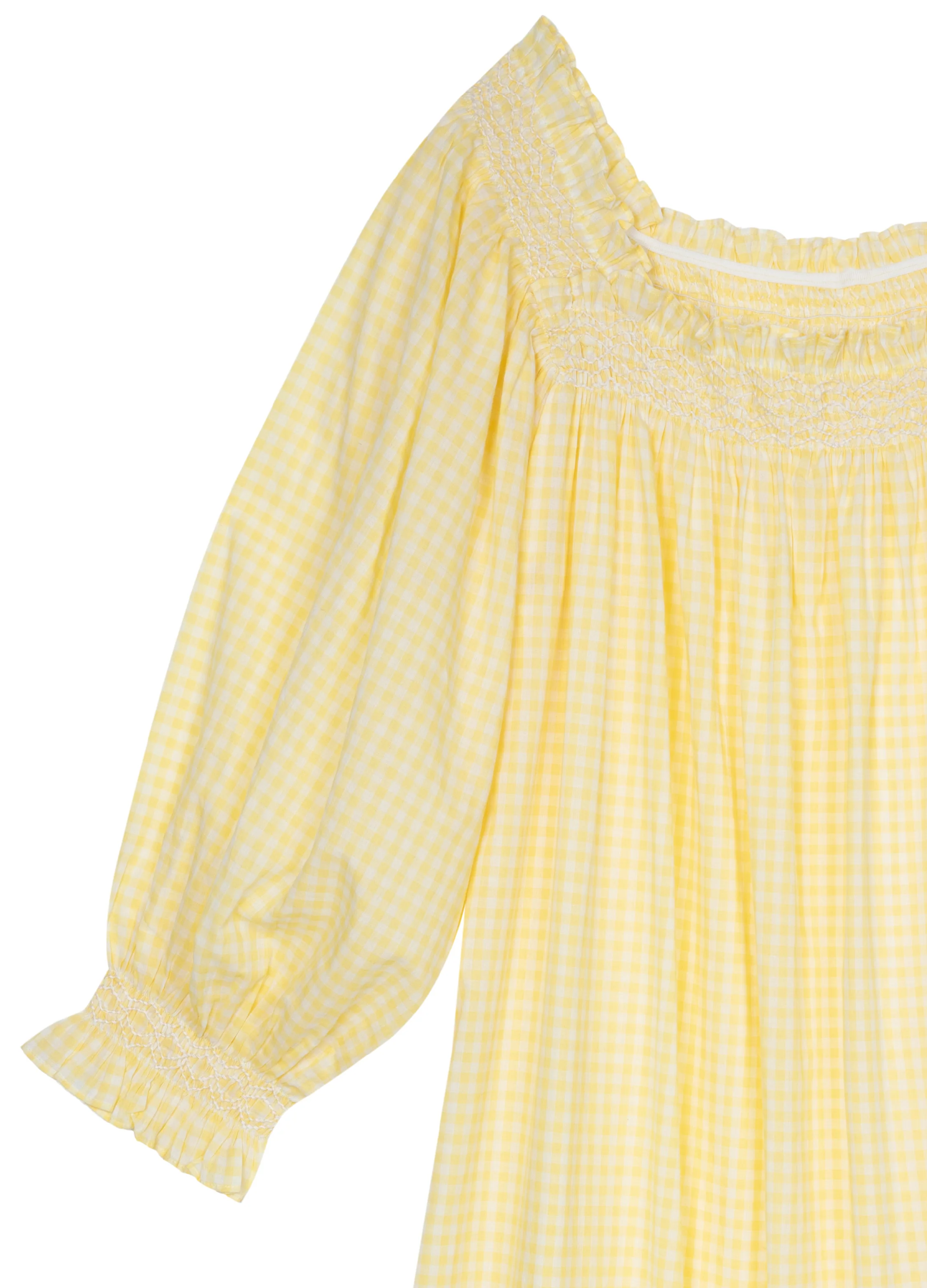 Clara - Buttercup Yellow Gingham - Image 7
