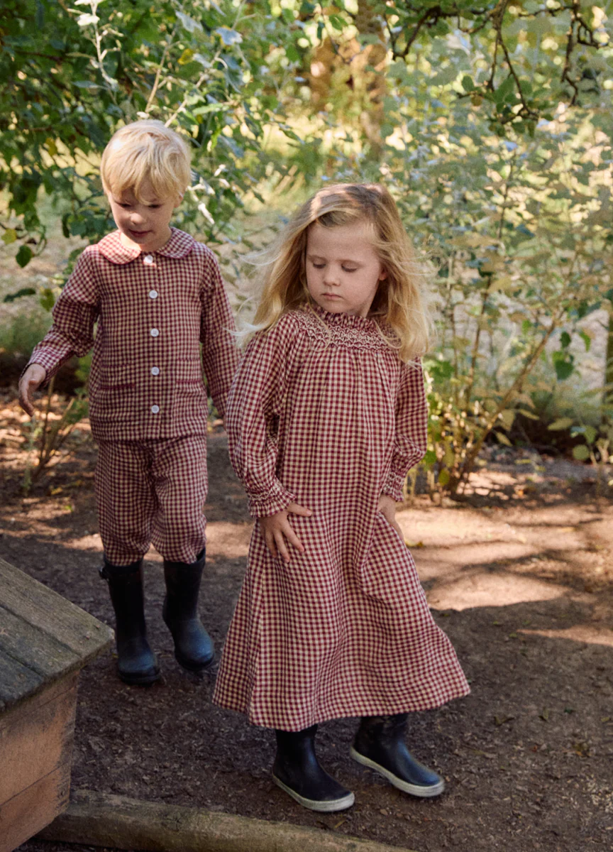 Hugo - Rust Gingham - Image 5